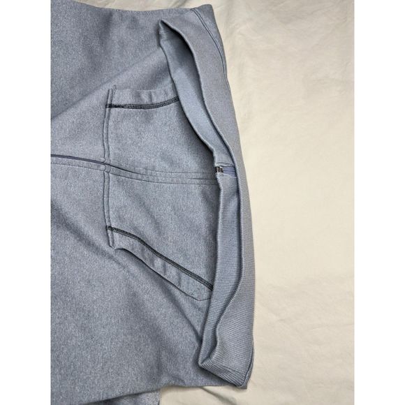 Women’s Under Armour, Zip-Up Sweatshirt, L, Heather Grey w/ Bright Pink Red Logo - Picture 10 of 16